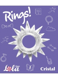 Прозрачное эрекционное кольцо Rings Cristal - Lola Games - в Братске купить с доставкой