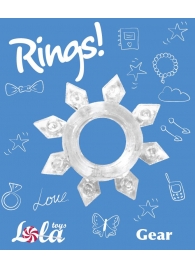 Прозрачное эрекционное кольцо Rings Gear - Lola Games - в Братске купить с доставкой