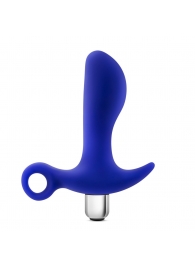 Синий стимулятор простаты с ручкой-кольцом Performance Prostimulator 02 - Blush Novelties - в Братске купить с доставкой