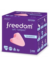 Женские гигиенические тампоны без веревочки FREEDOM normal - 3 шт. - Freedom - купить с доставкой в Братске