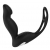 Черный вибромассажер простаты P-PLEASER W ERECTION ENHANCE - Dream Toys - в Братске купить с доставкой