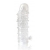 Закрытая прозрачная рельефная насадка Crystal sleeve - 13 см. - Erowoman-Eroman - в Братске купить с доставкой