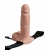 Телесный перезаряжаемый вибрострапон 7  Hollow Rechargeable Strap-on with Balls - 20,3 см. - Pipedream - купить с доставкой в Братске