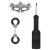 Черный игровой набор Introductory Bondage Kit №4 - Shots Media BV - купить с доставкой в Братске