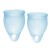 Набор голубых менструальных чаш Feel confident Menstrual Cup - Satisfyer - купить с доставкой в Братске