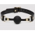 Черный кляп-шар Bound to You Faux Leather Ball Gag - Fifty Shades of Grey - купить с доставкой в Братске