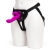 Лиловый страпон Rechargeable Vibrating Strap-On Harness Set - 17,6 см. - Happy Rabbit - купить с доставкой в Братске