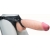 Телесный реалистичный фаллоимитатор на черных трусиках Real Big Strap-On - 34,5 см. - LOVETOY (А-Полимер) - купить с доставкой в Братске