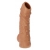 Телесная насадка с пупырышками и открытой головкой Nude Sleeve L - 14 см. - KOKOS - в Братске купить с доставкой