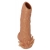 Телесная насадка с усиками и открытой головкой Nude Sleeve L - 14 см. - KOKOS - в Братске купить с доставкой