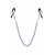 Зажимы для сосков с фиолетовой цепочкой Sweet Caress Nipple Chain - Sweet Caress - купить с доставкой в Братске