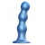 Голубая насадка Strap-On-Me Dildo Plug Balls size S - Strap-on-me - купить с доставкой в Братске