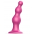Розовая насадка Strap-On-Me Dildo Plug Beads size S - Strap-on-me - купить с доставкой в Братске