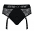 Черные трусики для насадок Diva Lingerie Harness - size S - Strap-on-me - купить с доставкой в Братске