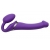 Фиолетовый безремневой вибрострапон Silicone Bendable Strap-On - size M - Strap-on-me - купить с доставкой в Братске
