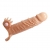 Телесная удлиняющая вибронасадка Penis Sleeve Connor - 17 см. - Baile - в Братске купить с доставкой