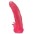 Розовая насадка для страпона с клиторальными лепестками - 18,5 см. - LOVETOY (А-Полимер) - купить с доставкой в Братске