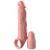 Телесная насадка-удлинитель 2 Inch Silicone X-tension with Strap - 20,3 см. - Pipedream - в Братске купить с доставкой