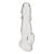 Прозрачная насадка для пениса Girthy Penis Enhancing Sleeve Extension - 17,1 см. - BlueLine - в Братске купить с доставкой