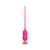 Розовый тонкий стимулятор Nipple Vibrator - 23 см. - I-MOON - купить с доставкой в Братске