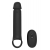 Черная насадка-удлинитель с вибрацией Vibrating Extender With Remote - Dream Toys - в Братске купить с доставкой