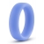 Голубое люминесцентное кольцо Silicone Glo Cock Ring - Blush Novelties - в Братске купить с доставкой