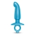 Голубая анальная пробка для массажа простаты Hither Silicone Prostate Plug - 14,3 см. - b-Vibe - в Братске купить с доставкой