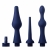 Набор из 3 универсальных насадок для анального душа Universal 3 Piece Silicone Enema Attachment Set - XR Brands - купить с доставкой в Братске