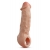 Телесная насадка-удлинитель Intrepid 9.25 Inch Realistic Penis Extender Sleeve - 23,5 см. - Blush Novelties - в Братске купить с доставкой