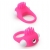 Розовое эрекционное кольцо с щеточкой LIT-UP SILICONE STIMU RING 5 - Dream Toys - в Братске купить с доставкой