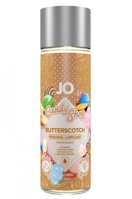 Смазка на водной основе Candy Shop Butterscotch с ароматом ирисок - 60 мл. - System JO - купить с доставкой в Братске