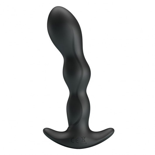 Черный анальный стимулятор простаты с вибрацией Special Anal Massager - 14,5 см. - Baile - в Братске купить с доставкой