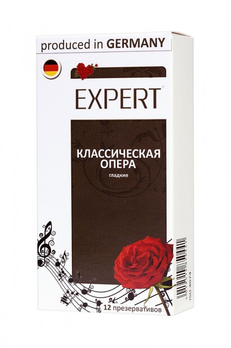 Гладкие презервативы Expert  Классическая опера  - 12 шт. - Expert - купить с доставкой в Братске