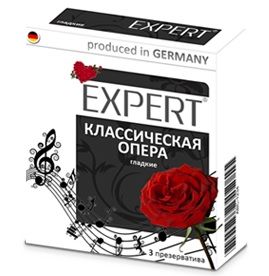 Гладкие презервативы Expert  Классическая опера  - 3 шт. - Expert - купить с доставкой в Братске