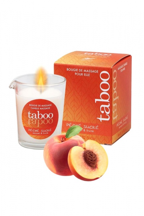 Массажное аромамасло с афродизиаками для женщин RUF Taboo Peche sucre - 60 гр. - RUF - купить с доставкой в Братске
