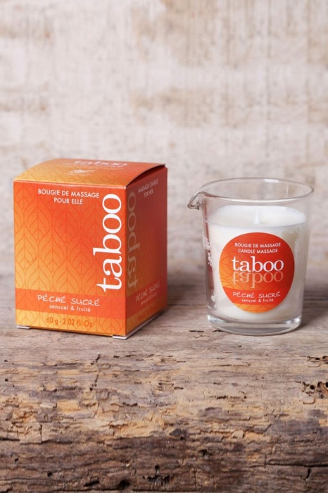 Массажное аромамасло с афродизиаками для женщин RUF Taboo Peche sucre - 60 гр. - RUF - купить с доставкой в Братске