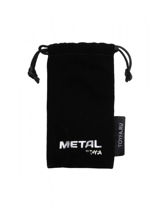 Серебристая коническая анальная пробка с красным кристаллом-сердечком - 7 см. - ToyFa - купить с доставкой в Братске