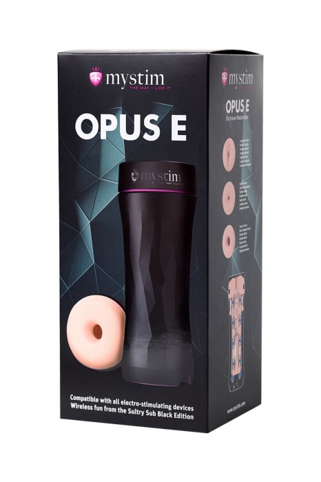 Мастурбатор-анус Opus E Donut с возможностью подключения электростимуляции - MyStim - купить с доставкой в Братске