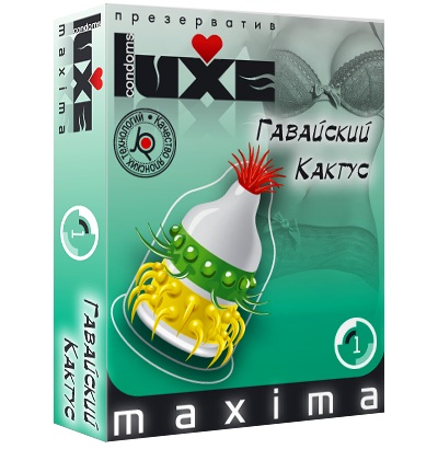 Презерватив LUXE Maxima  Гавайский Кактус  - 1 шт. - Luxe - купить с доставкой в Братске