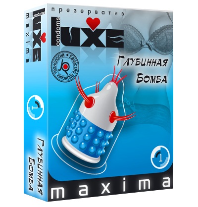 Презерватив LUXE Maxima  Глубинная бомба  - 1 шт. - Luxe - купить с доставкой в Братске