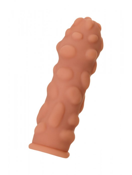 Телесная реалистичная насадка KOKOS Extreme Sleeve 11 с дополнительной стимуляцией - 12,7 см. - KOKOS - в Братске купить с доставкой