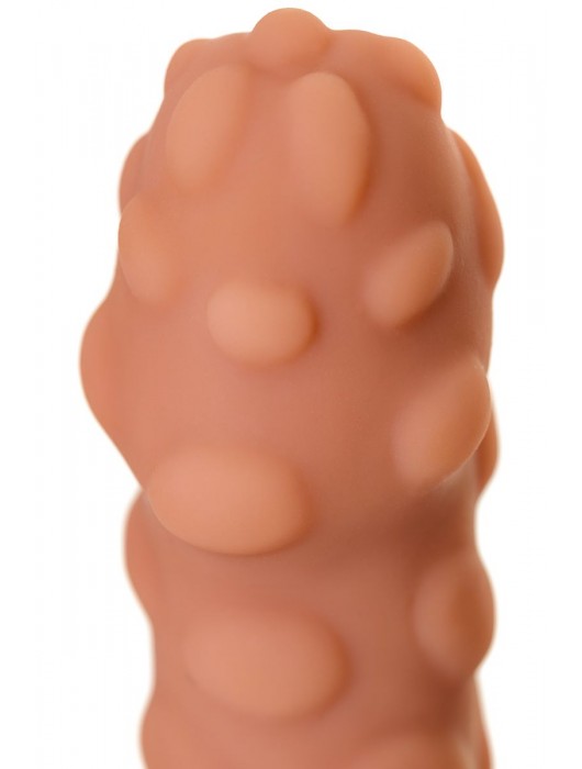 Телесная реалистичная насадка KOKOS Extreme Sleeve 11 с дополнительной стимуляцией - 12,7 см. - KOKOS - в Братске купить с доставкой