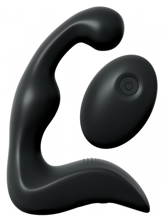 Черный вибромассажер простаты с пультом ДУ Control P-Spot Pro - Pipedream - в Братске купить с доставкой