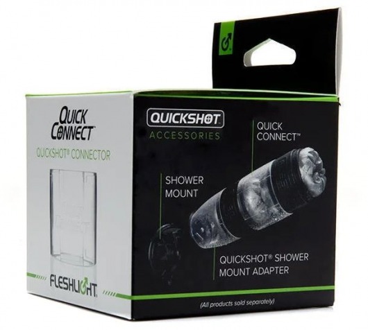 Коннектор для мастурбаторов серии Quickshot - Quick Connect - Fleshlight - в Братске купить с доставкой