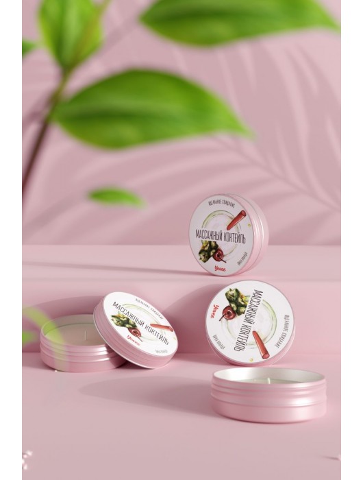 Массажная свеча «Массажный коктейль» с ароматом пина колады - 30 мл. - ToyFa - купить с доставкой в Братске