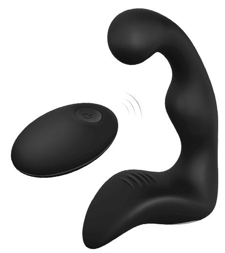 Черный вибромассажер простаты REMOTE BOOTY PLEASER - Dream Toys - в Братске купить с доставкой