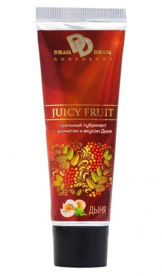 Интимный съедобный лубрикант JUICY FRUIT с ароматом дыни - 30 мл. - БиоМед - купить с доставкой в Братске