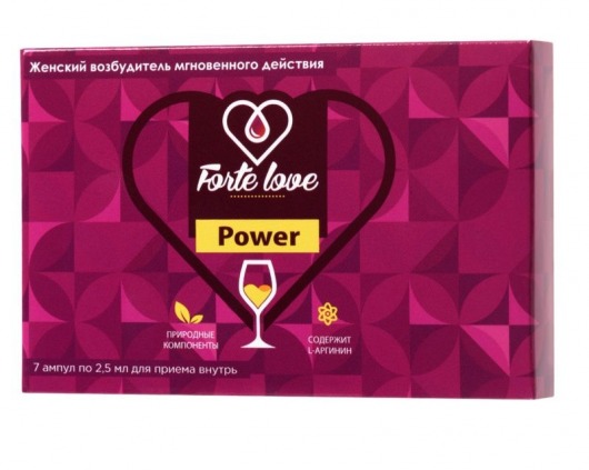 Женский возбудитель мгновенного действия Forte Love Power - 7 ампул (2,5 мл.) - Капиталпродукт - купить с доставкой в Братске