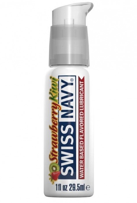 Лубрикант Swiss Navy Strawberry Kiwi Lube с ароматом клубники и киви - 29,5 мл. - Swiss navy - купить с доставкой в Братске