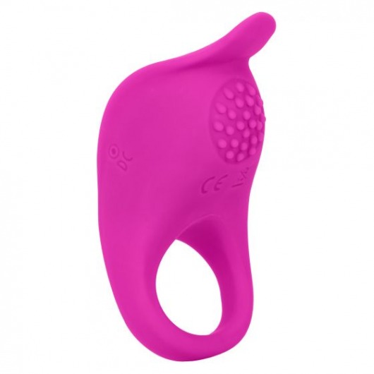 Ярко-розовое эрекционное виброкольцо Silicone Rechargeable Teasing Enhancer - California Exotic Novelties - в Братске купить с доставкой